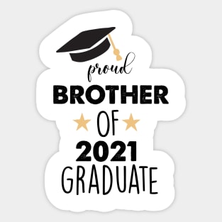 proud brother of 2021 graduate Sticker